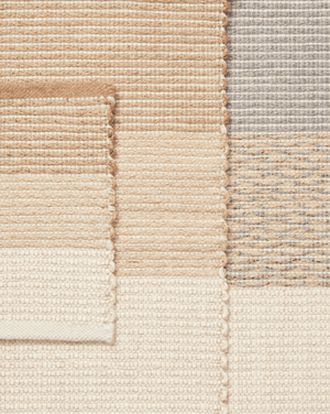 Temple Studio Rugs: Sinabe Solid + Sinabe Stripe