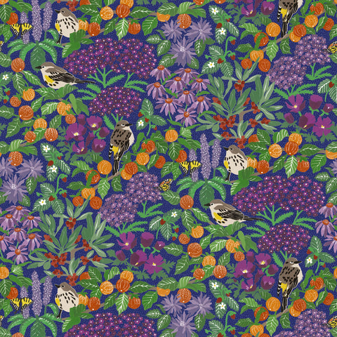 American Persimmon Midnight Fabric