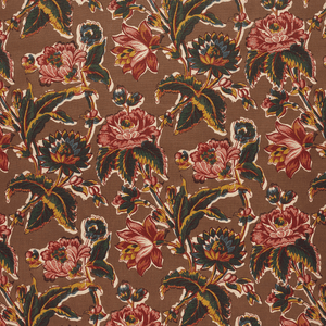 Beatrice Chocolate Chintz Fabric