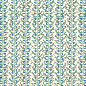 Berry Dot Blue Wallpaper