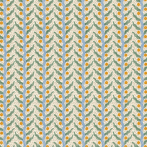 Berry Dot Ochre Wallpaper