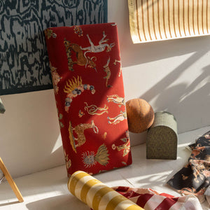 Bestiary Crimson Fabric