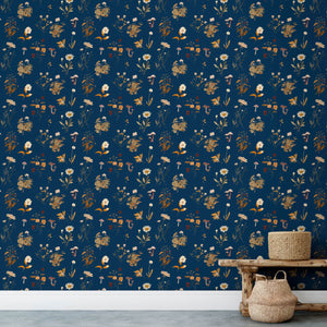 Botanical Midnight Wallpaper