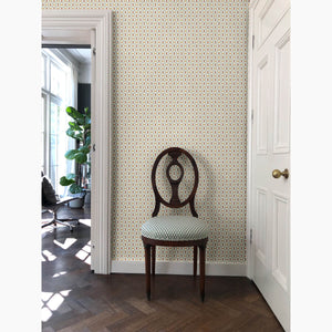 Broken Dishes Nostalgic Blue Wallpaper