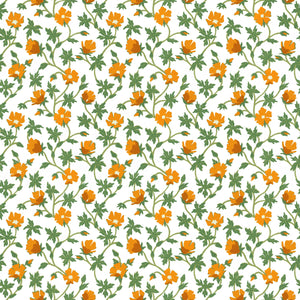 Buffalo Poppy Golden Fabric