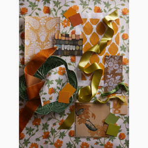 Buffalo Poppy Golden Fabric