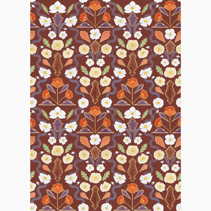 California Poppies Russet Wallpaper