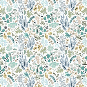 A-Street Prints Leilani White Floral Wallpaper