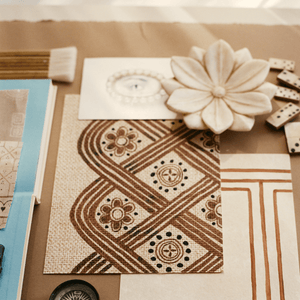 Caryatid Braid Papyrus Grasscloth Wallpaper