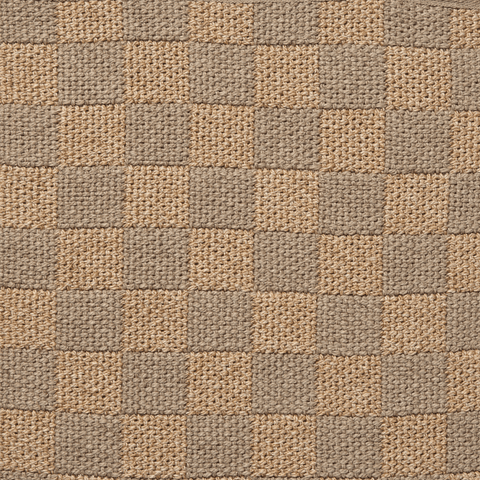 Checker Field Greige Rug