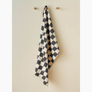 Checkerboard Charcoal Fabric