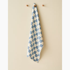 Checkerboard Cornflower Blue Fabric