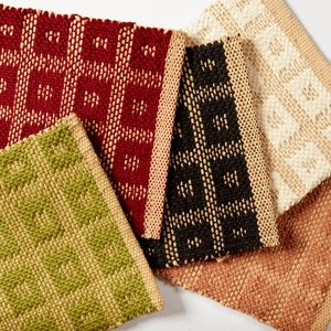 Checkers Raspberry Rug