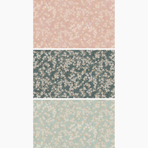 Cherry Blossom Petrol Fabric