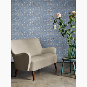 Climbing Vines Blue Ash Wallpaper