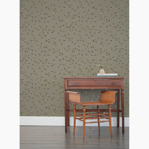 Clover Taupe Wallpaper