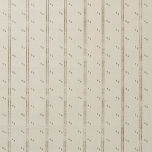 Cross Stitch Green Ochre Fabric