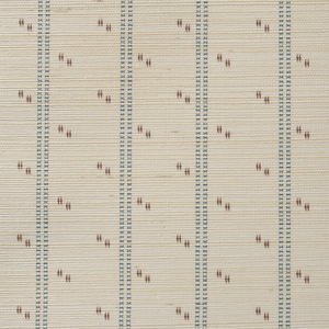 Cross Stitch Indigo Plum Grasscloth Wallpaper