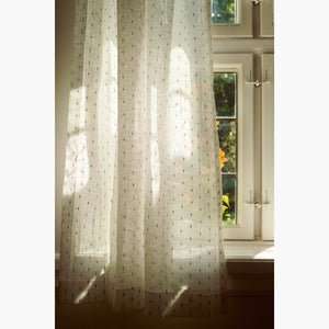 Drop Voile Linen Charcoal Fabric