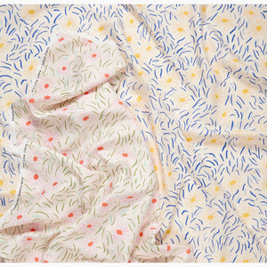 Dune Flowers Pink Poppies Fabric