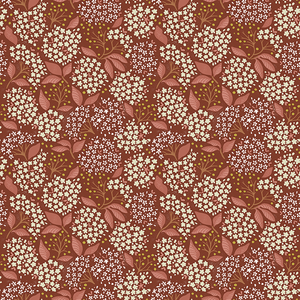 Elderberry Terracotta Wallpaper