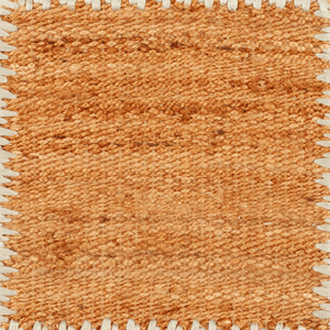 Embroidery Border Natural Rug
