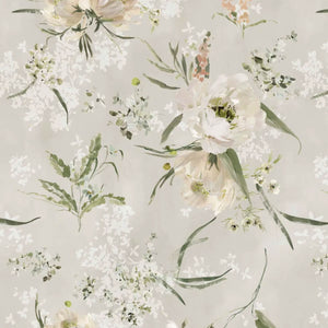 English Garden Putty Wallpaper