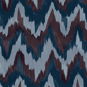 Flame Stitch Silver Lake Fabric