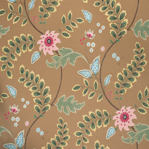 Floral Trail Caramel Wallpaper