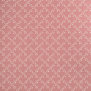 Frogspawn Old Pink and White Grasscloth Wallpaper