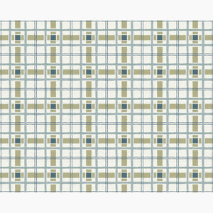 Hannah's Plaid Bluebird Fabric