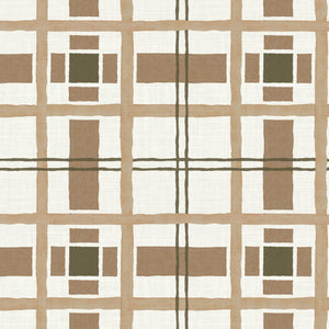 Hannah's Plaid Burlap Fabric