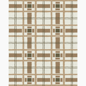 Hannah's Plaid Burlap Grasscloth Wallpaper