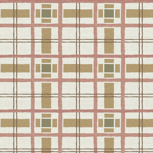 Hannah's Plaid Fiesta Grasscloth Wallpaper