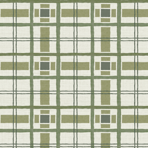 Hannah's Plaid Grove Grasscloth Wallpaper