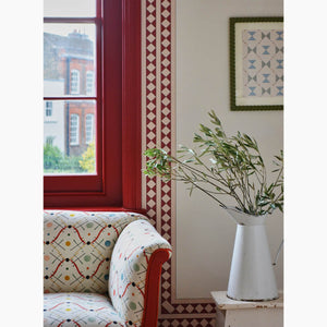 Harlequin Red Wallpaper Border
