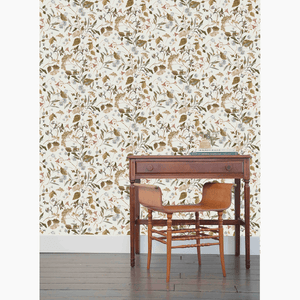 Herbarium Ochre Wallpaper
