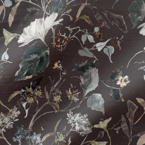 Herbarium Plum Fabric