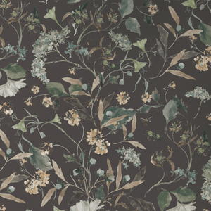 Herbarium Plum Wallpaper
