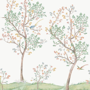 Hillside Multicolor Mural Wallpaper