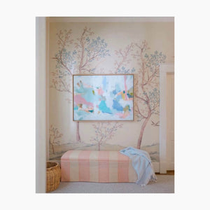 Hillside Original Grasscloth Mural Wallpaper