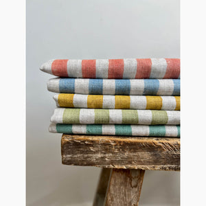 Ida Stripe Coral Fabric