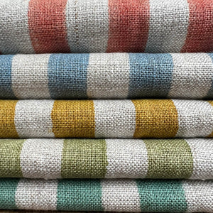 Ida Stripe Coral Fabric