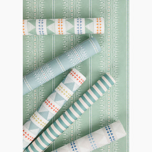 Ida Stripe Deep Turquoise Wallpaper