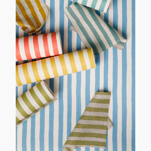 Ida Stripe Denim Blue Wallpaper