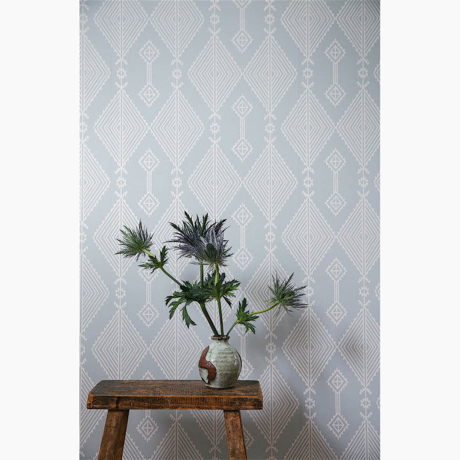 Inca Blue Sage Wallpaper