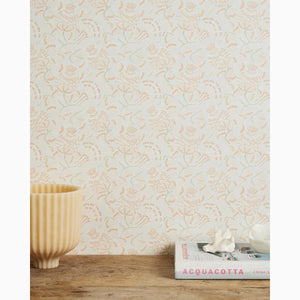 Iznik Papaya Wallpaper