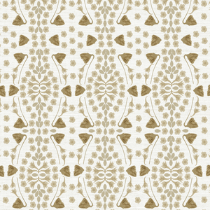 Kaleidoscope Garden Burlap Grasscloth Wallpaper