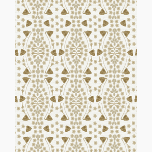 Kaleidoscope Garden Burlap Grasscloth Wallpaper