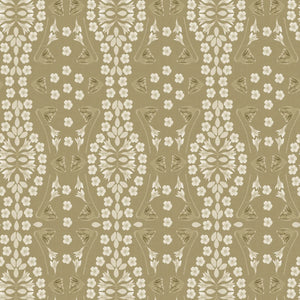 Kaleidoscope Garden Relief Burlap Fabric